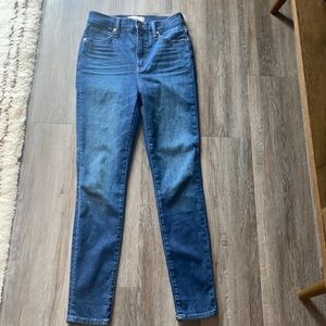 Madewell 11” high rise Skinny jeans